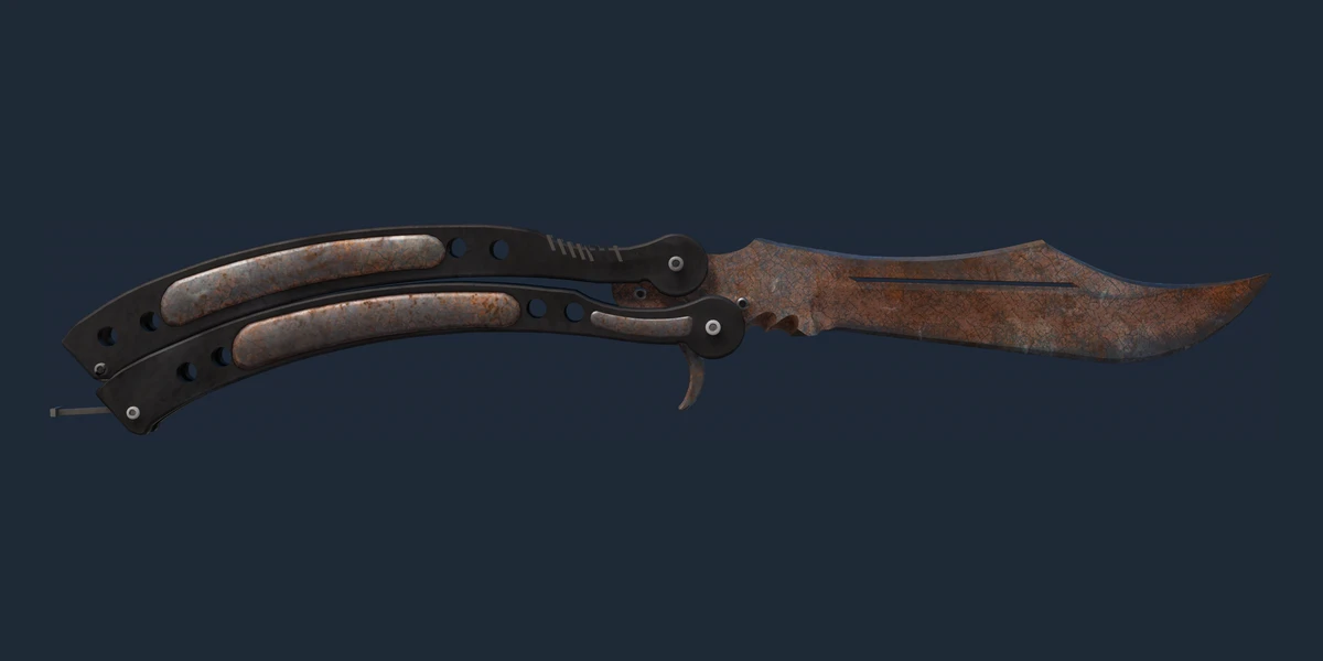 ★ Butterfly Knife | Rust Coat (Well-Worn) preview
