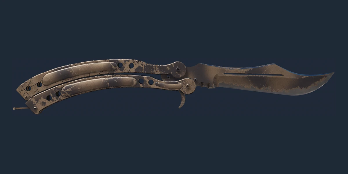 ★ Butterfly Knife | Scorched (Well-Worn) preview