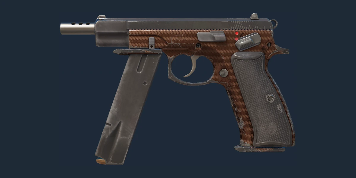 Podgląd: CZ75-Auto | Włókno miedziane (po testach bojowych)