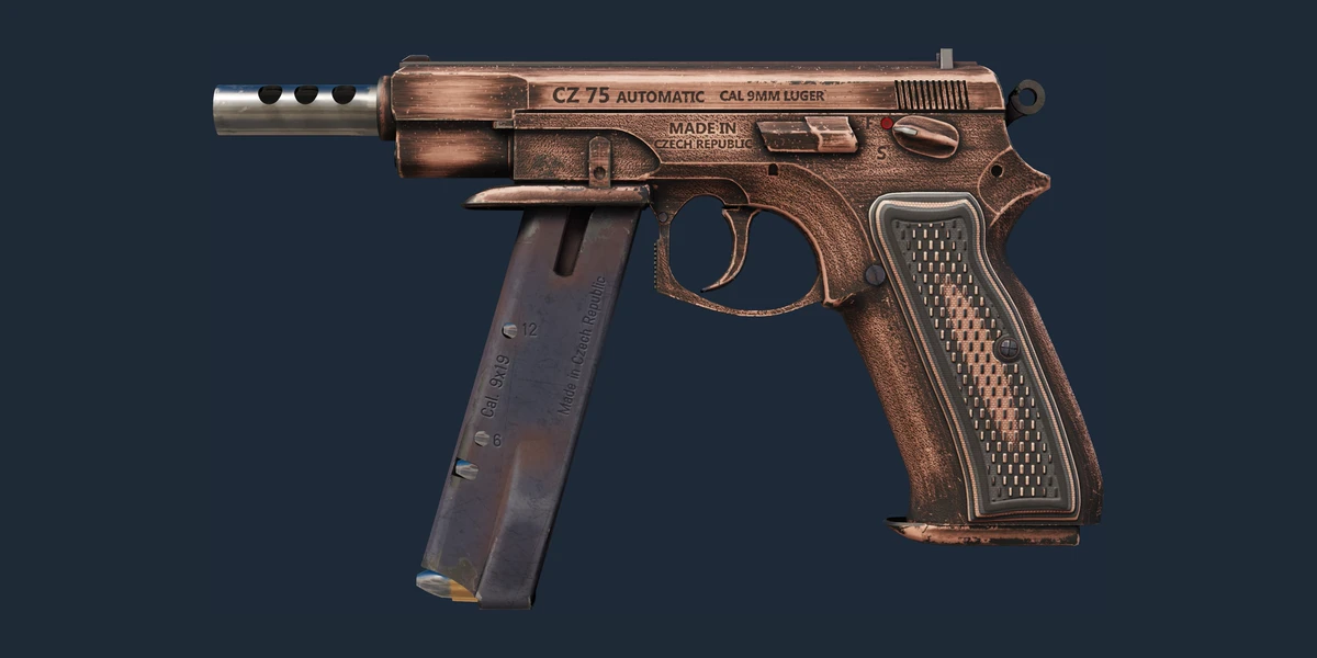 Попередній перегляд: ЧЗ-75 авто (StatTrak™) | Обшарпаний (після бойових випробувань)