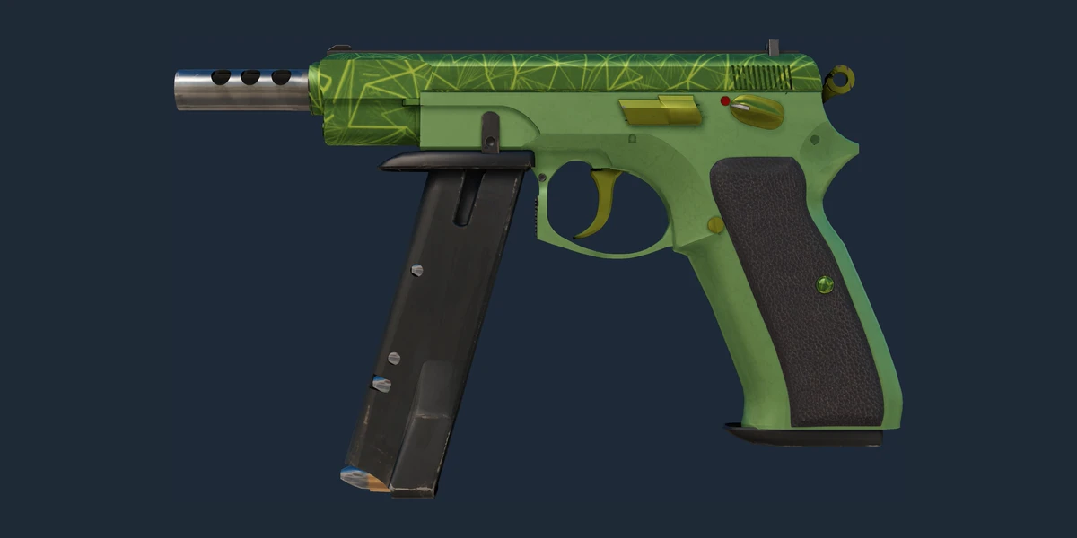 Forhåndsvisning av CZ75-Auto | Emerald Quartz (Fabrikkny)