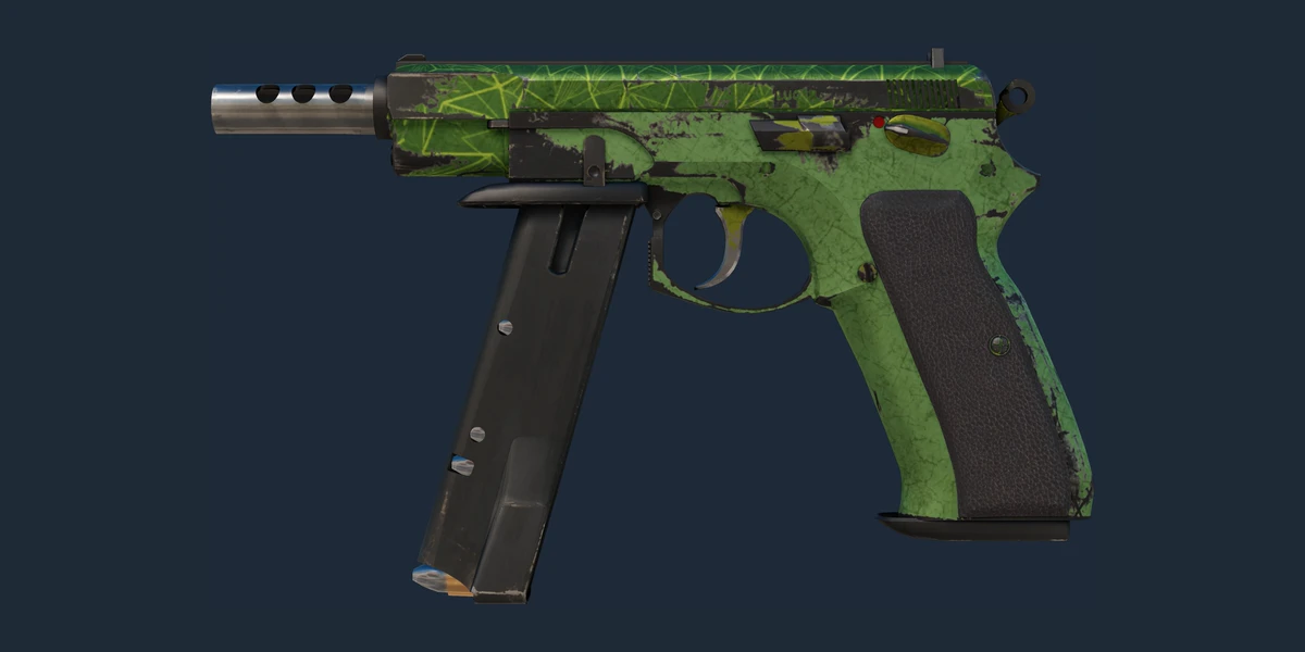 CZ75-Auto | Emerald Quartz (Battle-Scarred) preview