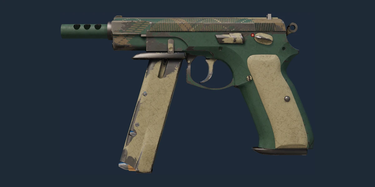 CZ75-Auto | Green Plaid (Battle-Scarred) preview