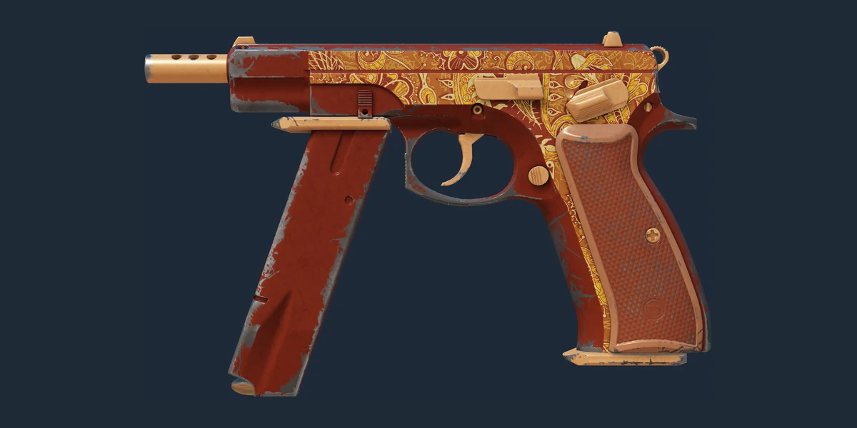 ตัวอย่าง CZ75-Auto | Honey Paisley (ผ่านการทดสอบภาคสนาม)