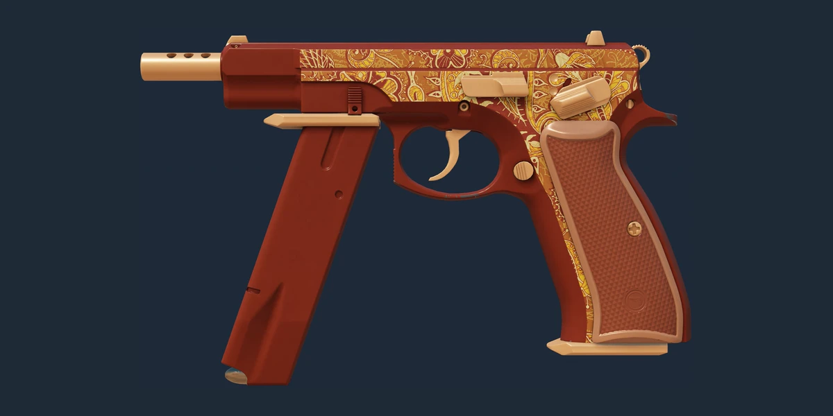 CZ75-Auto | Honey Paisley (Factory New) preview