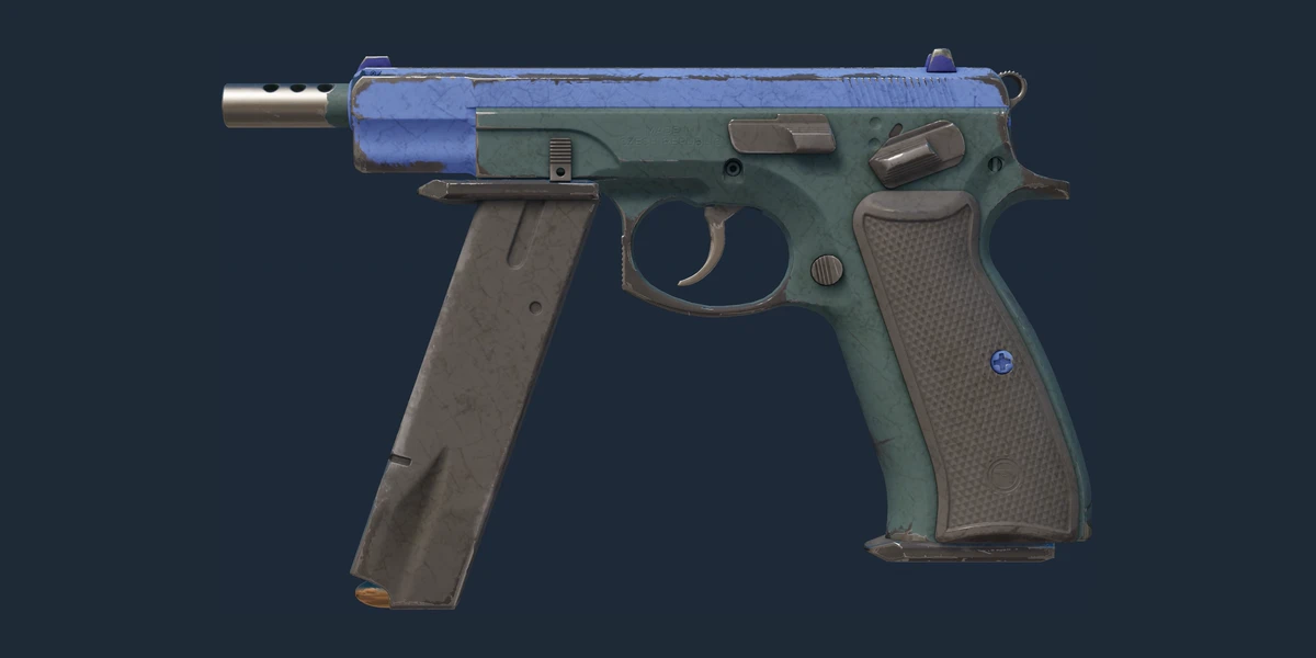 CZ75-Otomatik | Çivit (Eskimiş) önizlemesi
