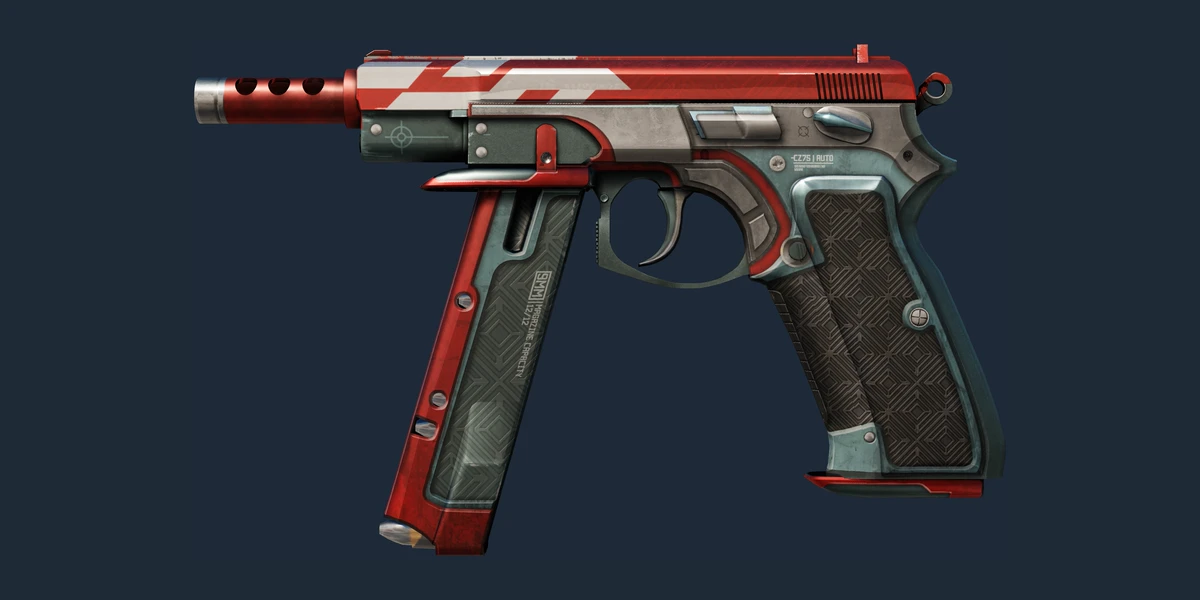 CZ75-Auto | Red Astor (Minimal Wear) preview
