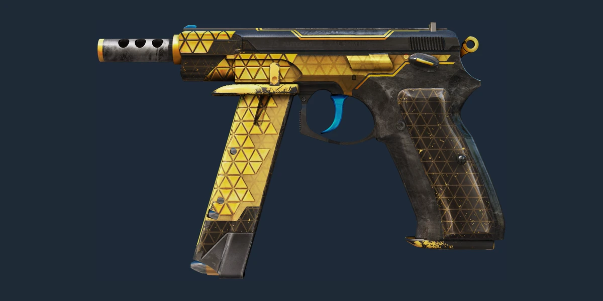 CZ75-Auto | Syndicate (Well-Worn) preview