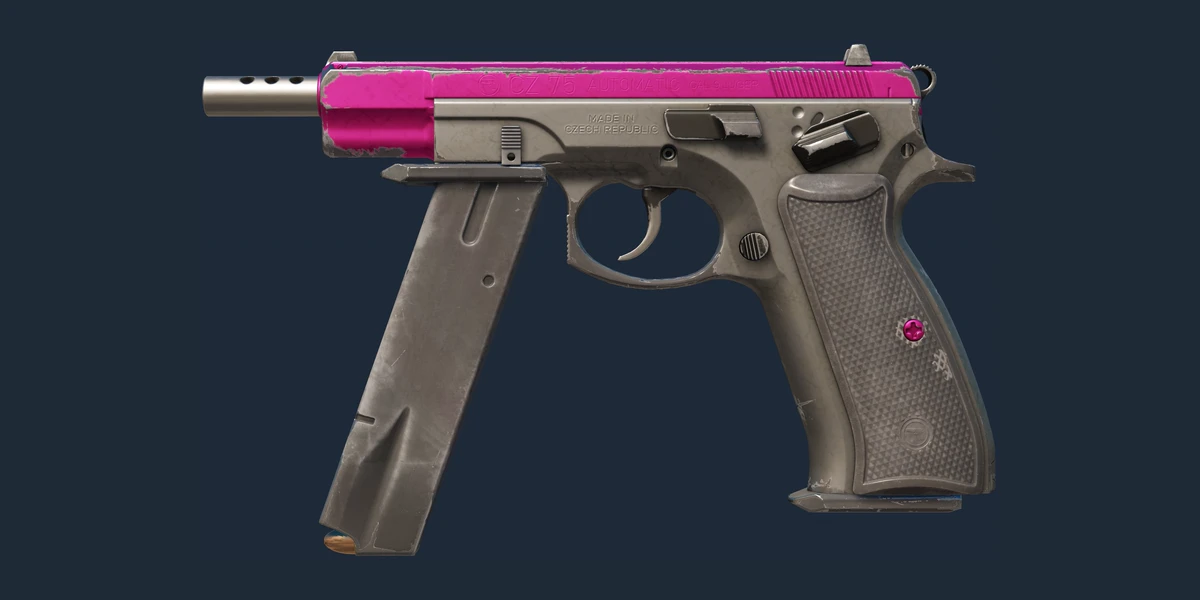 Náhled: CZ75-Auto | Fuchsia Is Now (Silně opotřebený)