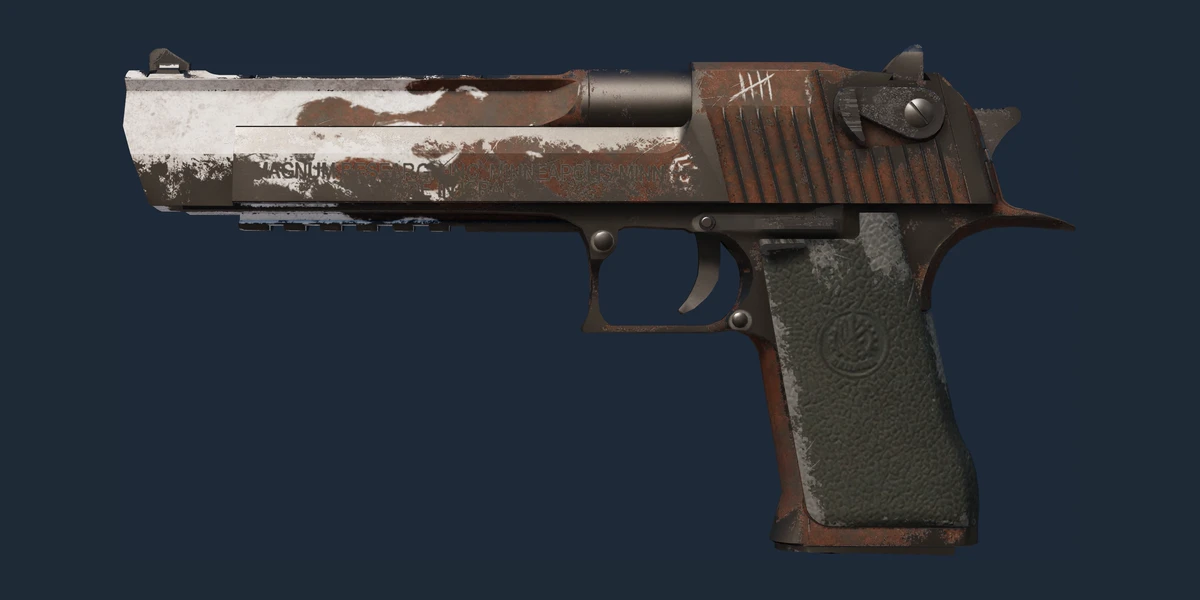 Pré-visualização de Desert Eagle (StatTrak™) | Oxide Blaze (Com Muito Uso)