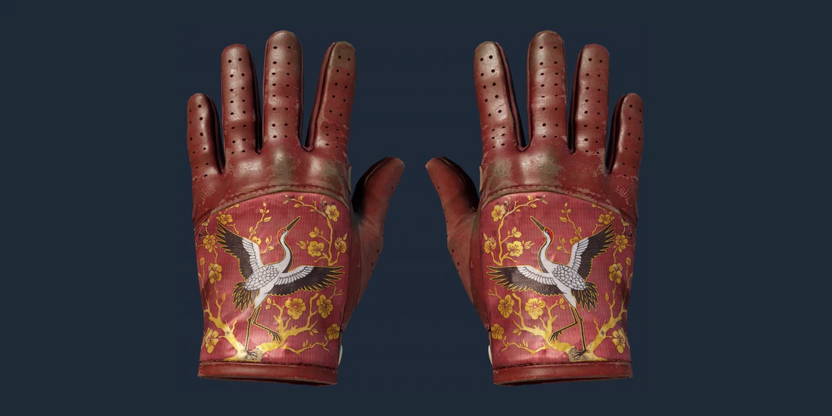 ★ Driver Gloves | Brocade Crane (Battle-Scarred) preview