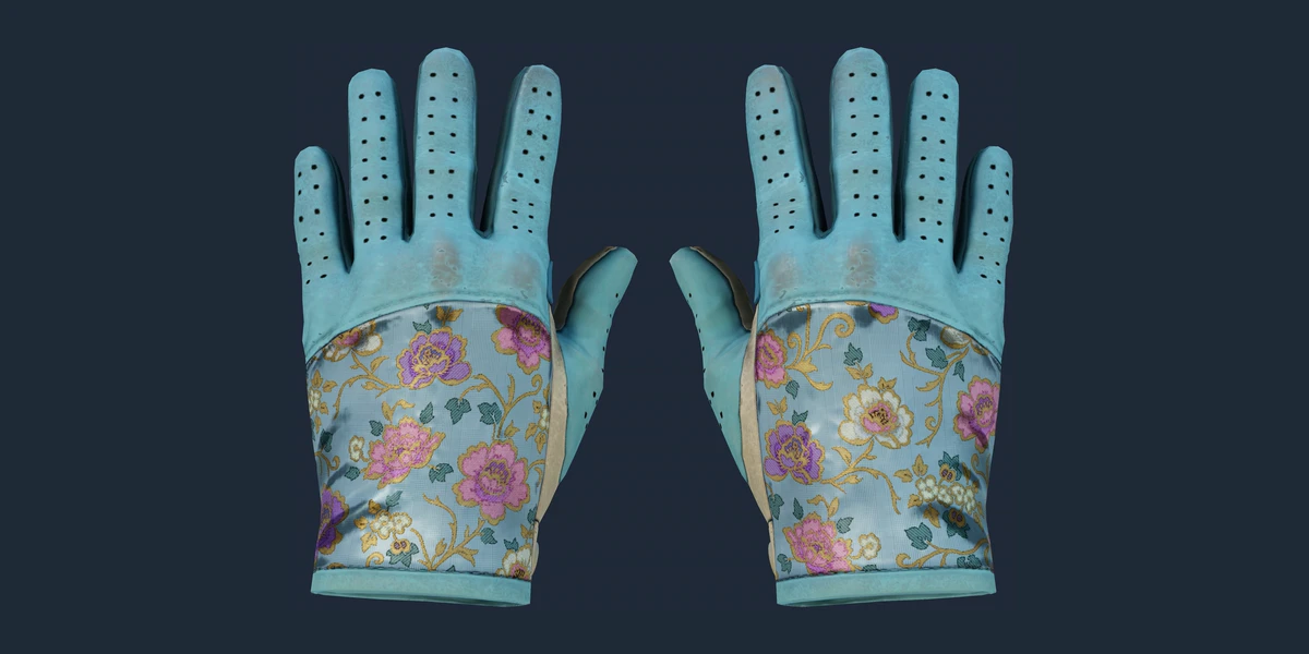 ตัวอย่าง ถุงมือขับรถ (★) | Brocade Flowers (ผ่านการทดสอบภาคสนาม)