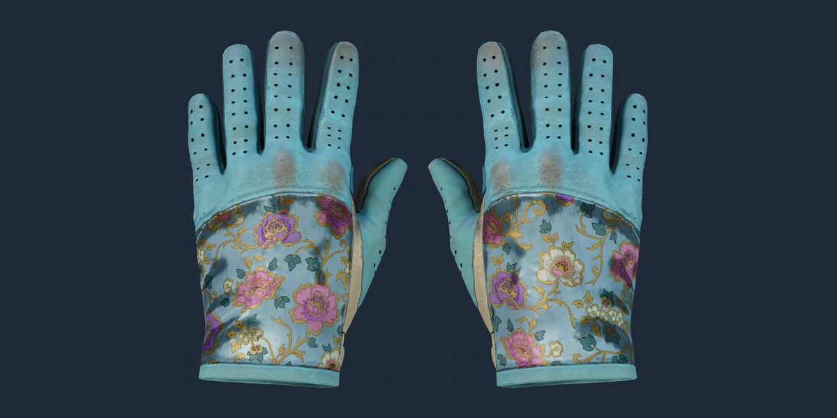 ★ Driver Gloves | Brocade Flowers (Well-Worn) preview