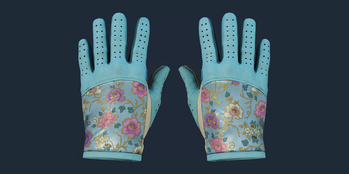 Náhled: Řidičské rukavice ★ | Brocade Flowers (Lehce opotřebený)