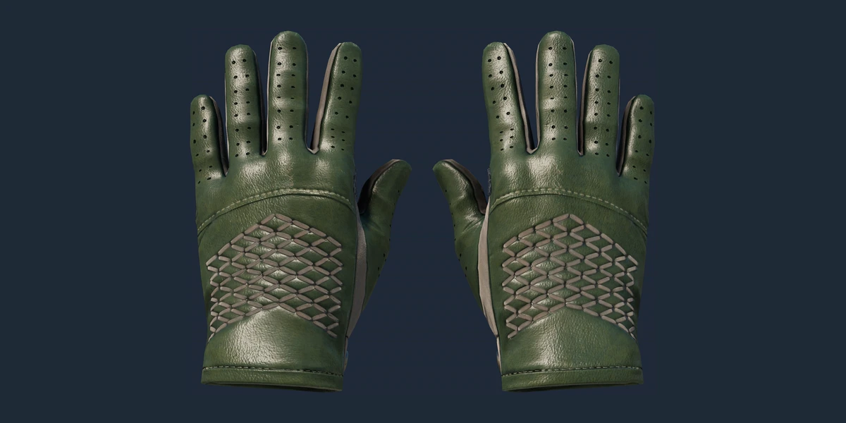 ตัวอย่าง ถุงมือขับรถ (★) | Racing Green (ใหม่จากโรงงาน)