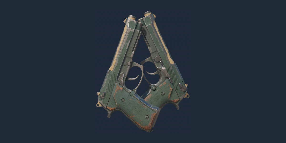 Dual Berettas | Contractor (Battle-Scarred) preview