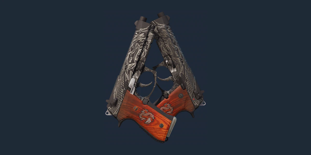 Dual Berettas | Dualing Dragons (Well-Worn) preview