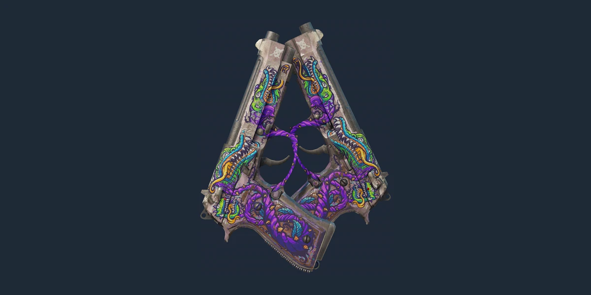 Dual Berettas | Flora Carnivora (Battle-Scarred) preview