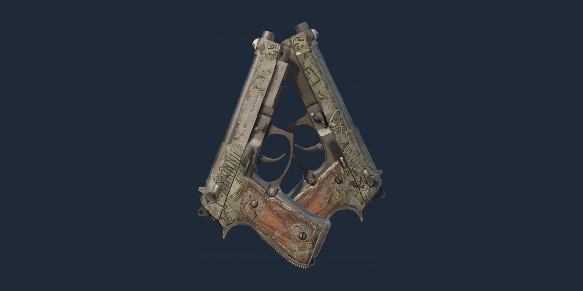 Dual Berettas | Heist (Battle-Scarred) preview