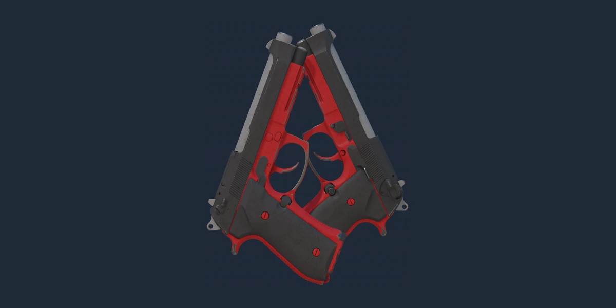 Dual Berettas | Panther (Field-Tested) preview