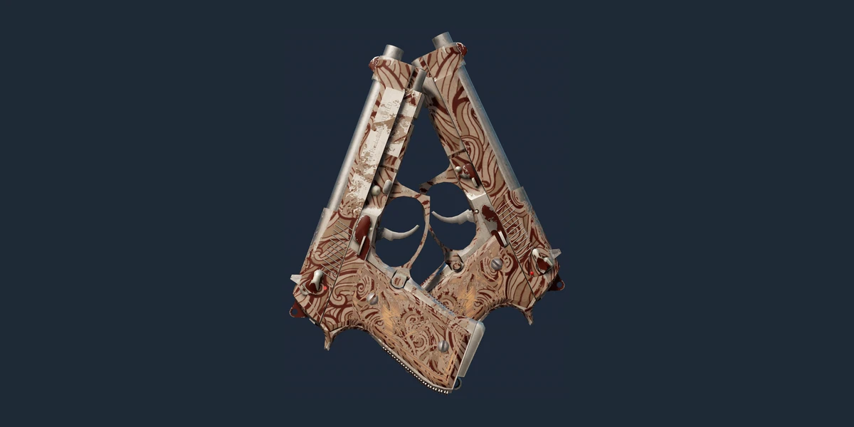 Dual Berettas | Pyre (Well-Worn) preview
