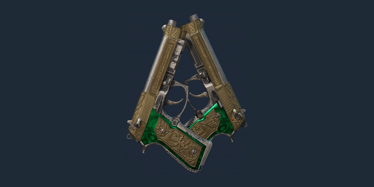 Náhled: Dual Berettas | Royal Consorts (Silně opotřebený)