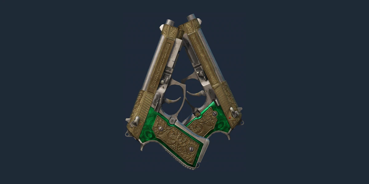 Dual Berettas | Royal Consorts (Battle-Scarred) preview
