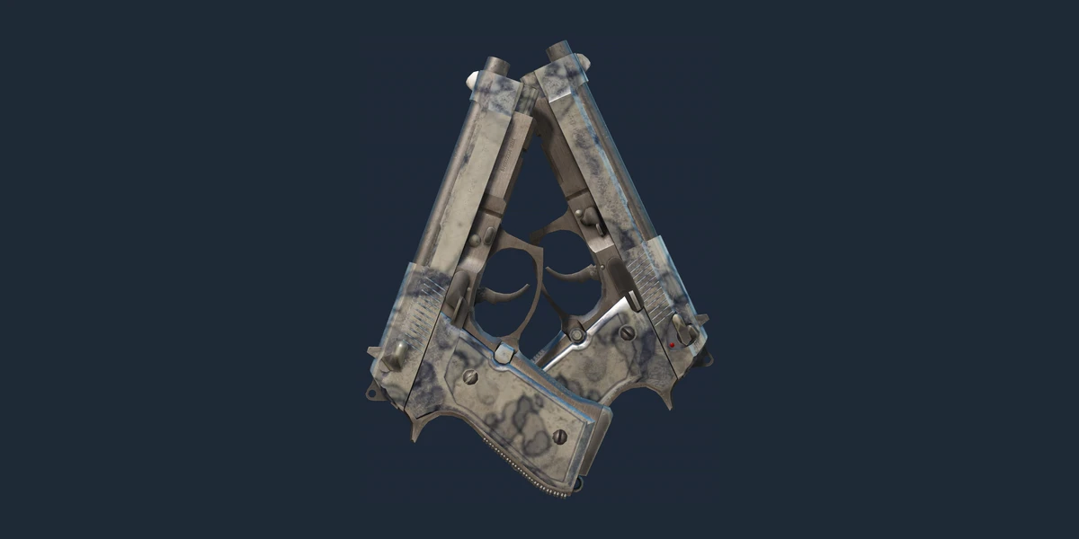 Náhled: Dual Berettas | Stained (Silně opotřebený)