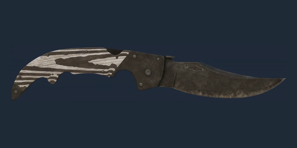 Náhled: Falchion ★ | Black Laminate (Poničený bojem)