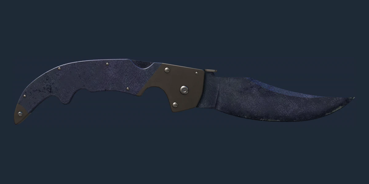 ★ StatTrak™ Falchion Knife | Blue Steel (Battle-Scarred) preview