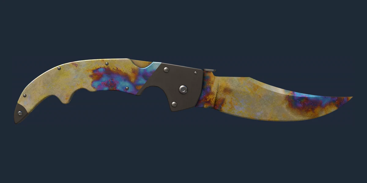 ★ Falchion Knife | Case Hardened (Well-Worn) preview