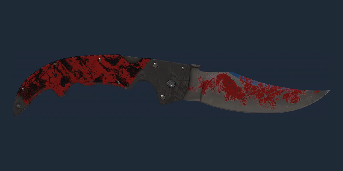 ★ Falchion Knife | Crimson Web (Battle-Scarred) preview