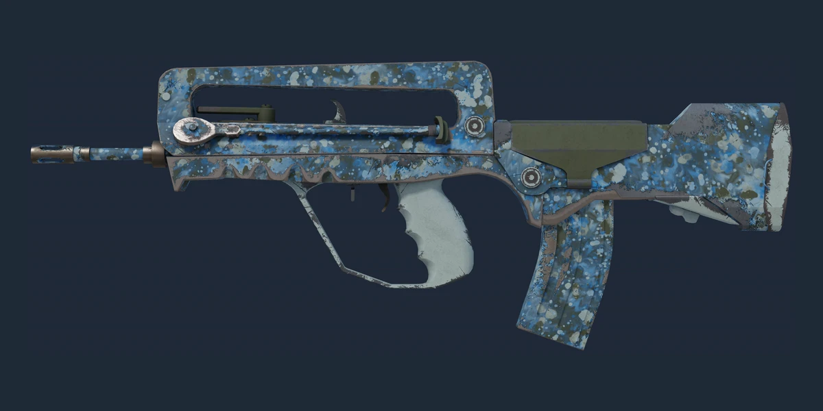 Souvenir FAMAS | Cyanospatter (Field-Tested) preview