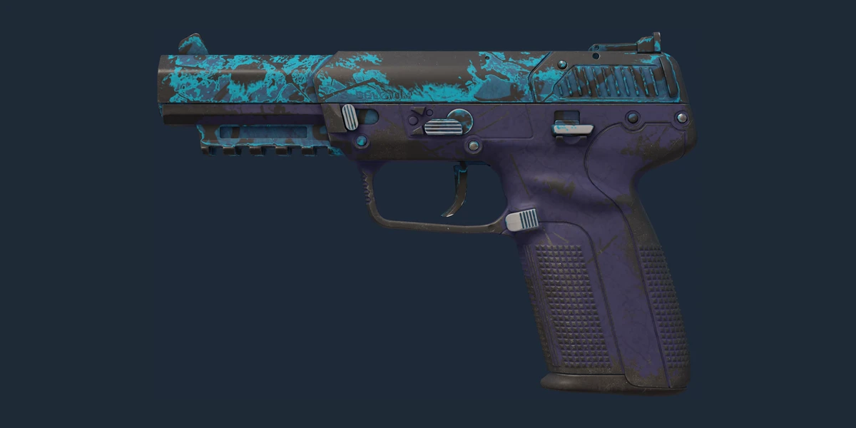 Five-SeveN | Midnight Paintover (Well-Worn) preview