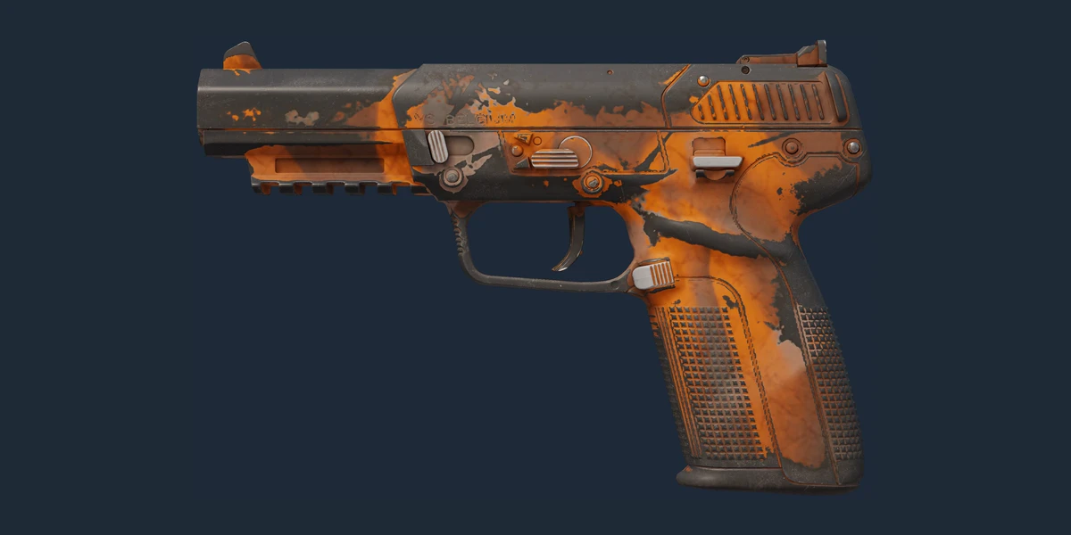 Five-SeveN | Orange Peel (Well-Worn) preview