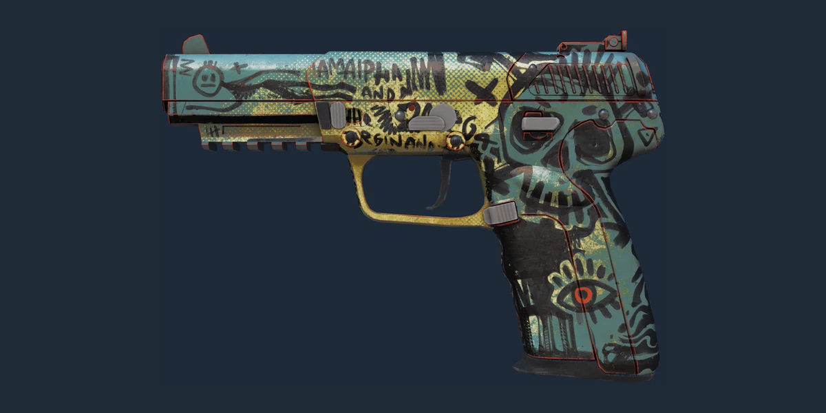 Souvenir Five-SeveN | Scrawl (Field-Tested) preview
