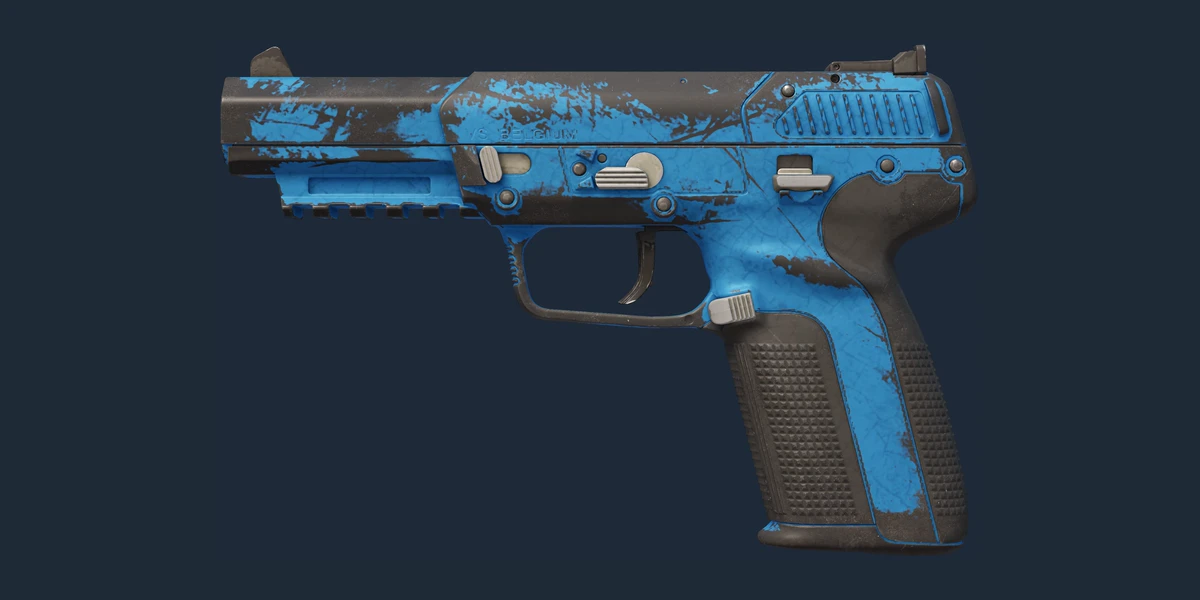 Souvenir Five-SeveN | Sky Blue (Well-Worn) preview