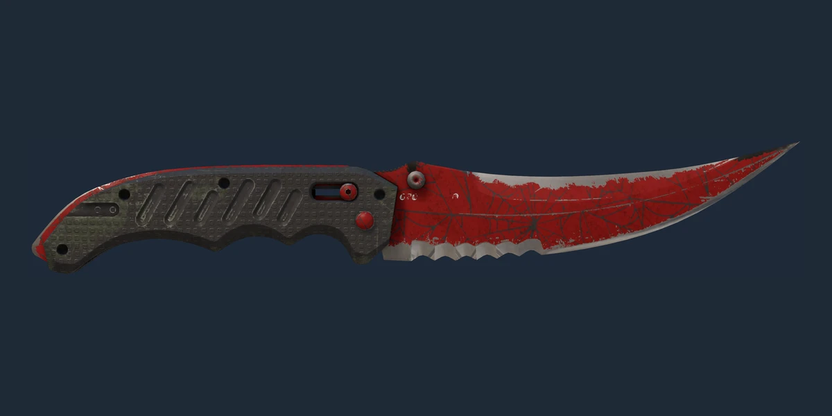 Náhled: Skládací nůž ★ | Crimson Web (Poničený bojem)