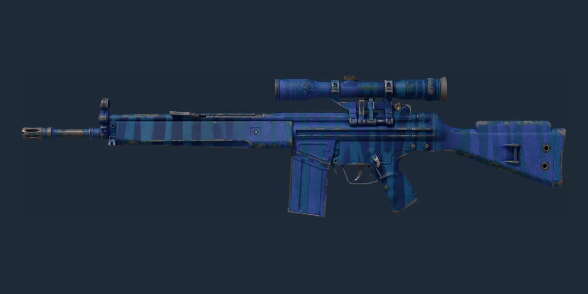 Náhled: G3SG1 (StatTrak™) | Azure Zebra (Opotřebený)