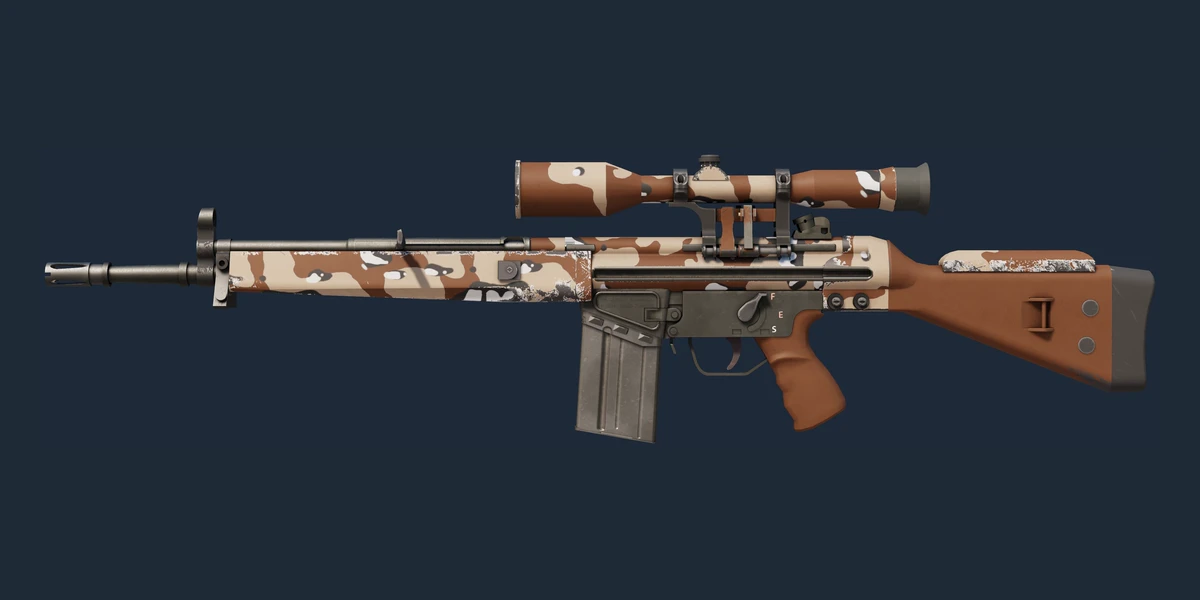 ตัวอย่าง G3SG1 | Desert Storm (มีรอยถลอกเล็กน้อย)