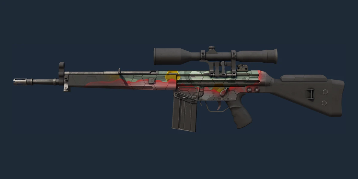 StatTrak™ G3SG1 | 위험 경계 (현장에서 쓰인) 미리보기