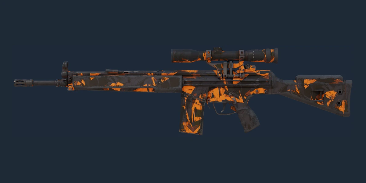 G3SG1 | Orange Crash (Well-Worn) preview