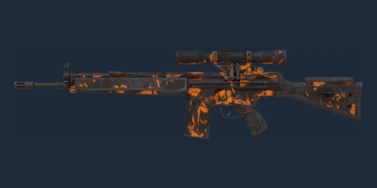 G3SG1 | Orange Crash (Battle-Scarred) preview