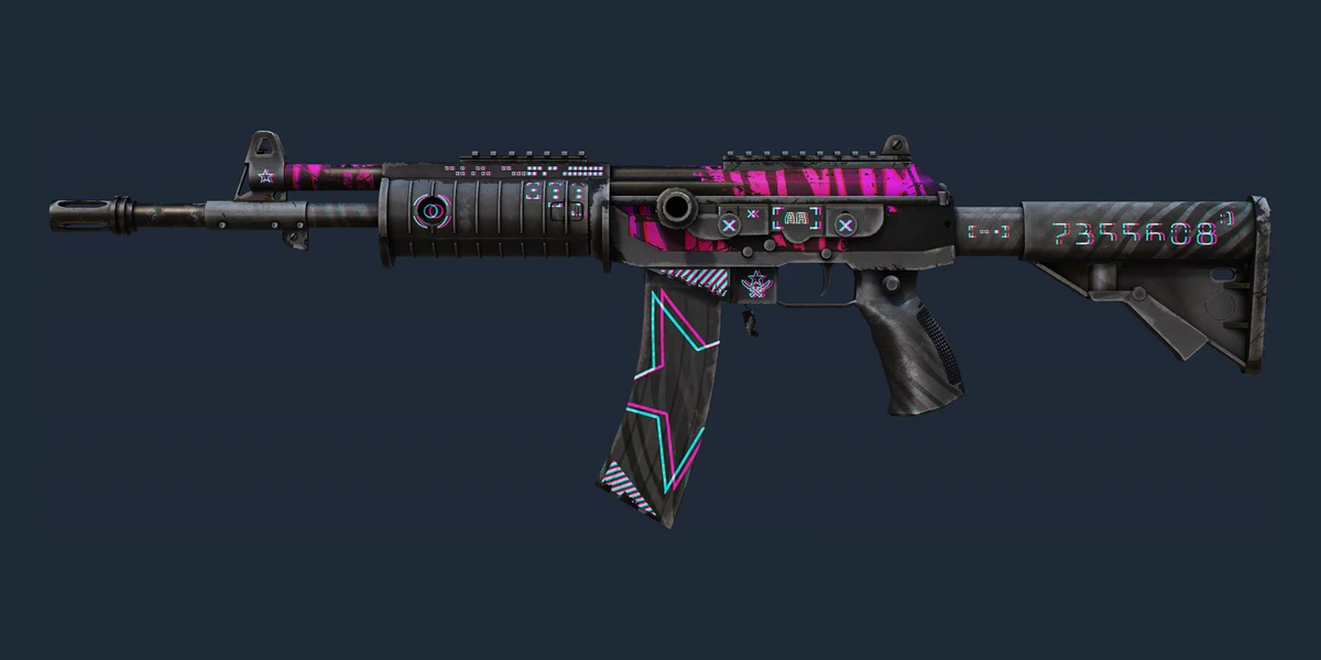 Galil AR | Chromatic Aberration (Battle-Scarred) preview