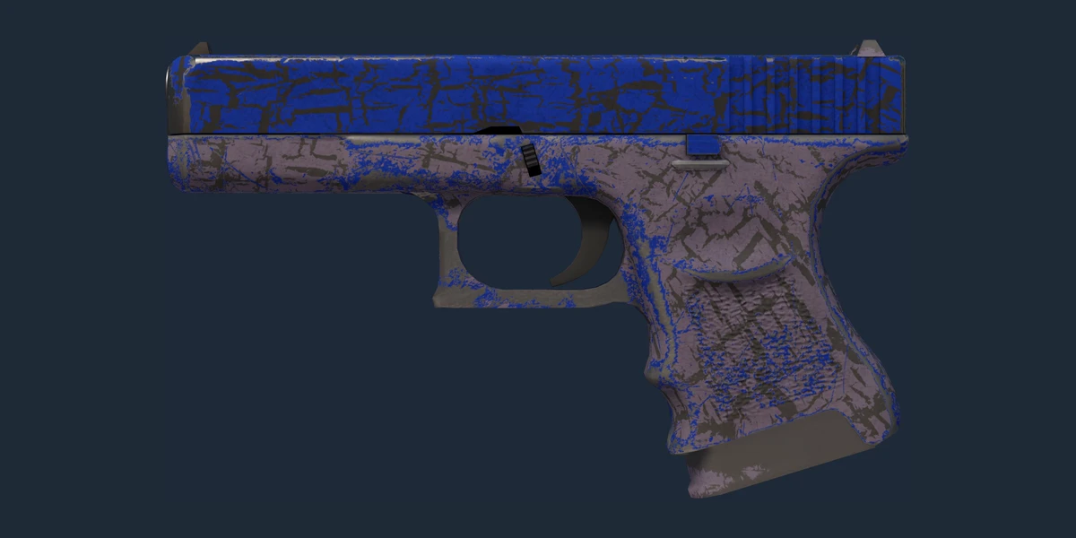 Forhåndsvisning av Glock-18 | Blue Fissure (Velbrukt)