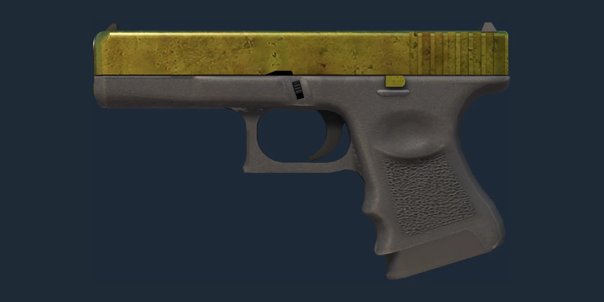 Pré-visualização de Glock-18 (Lembrança) | Brass (Com Pouco Uso)