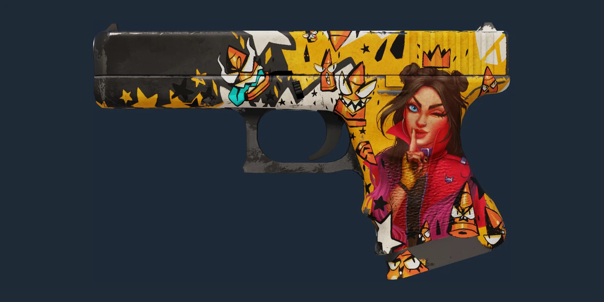 StatTrak™ Glock-18 | Bullet Queen (Well-Worn) preview