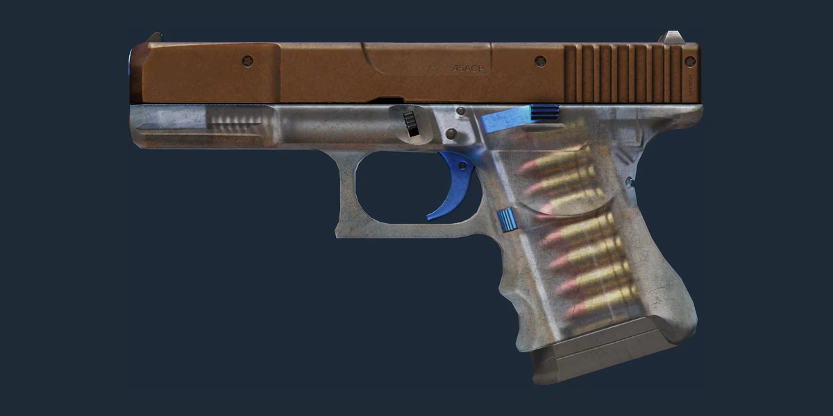 Förhandsvisning av Glock-18 | Clear Polymer (Stridsärrad)