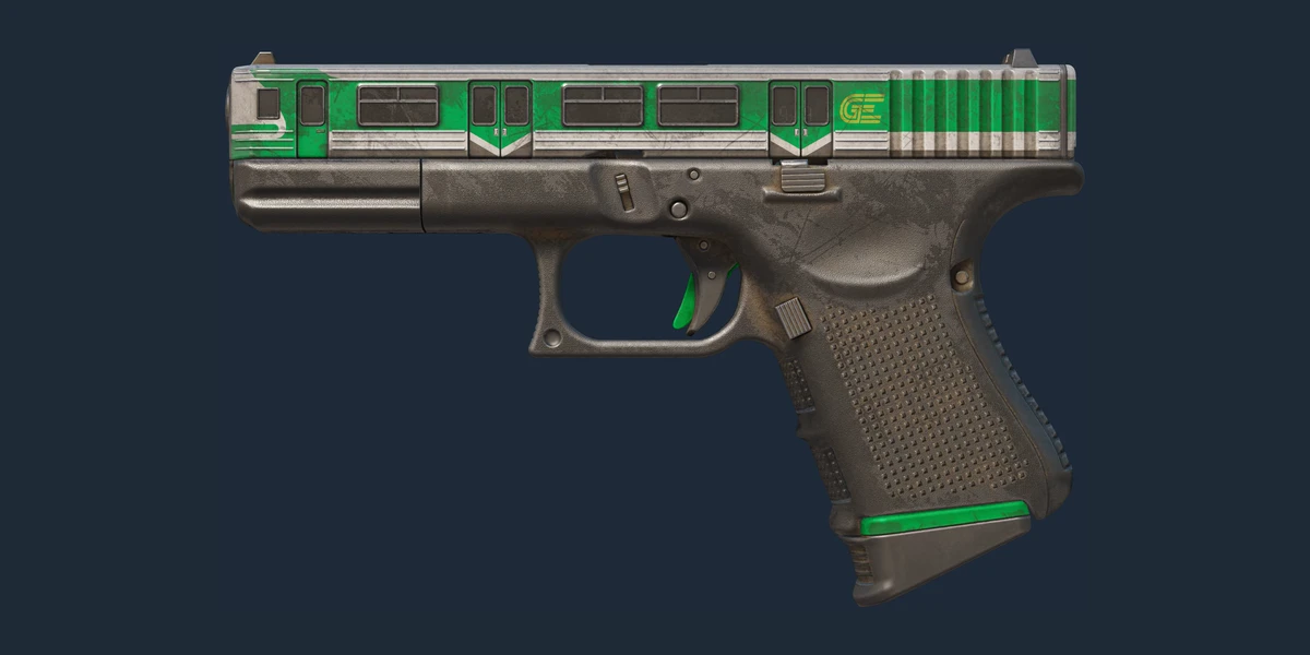 Glock-18 | Green Line (Well-Worn) preview