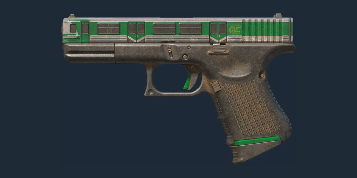 Souvenir Glock-18 | Green Line (Battle-Scarred) preview